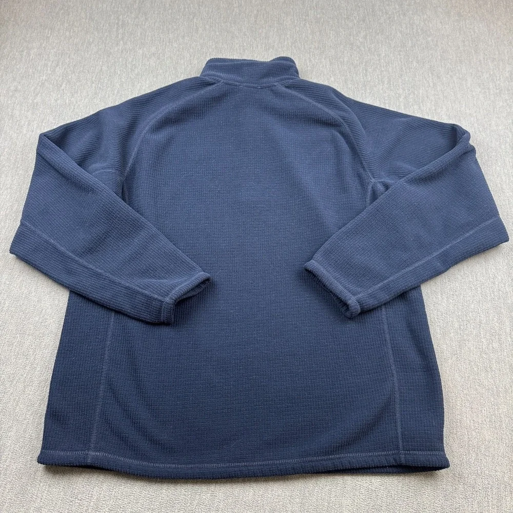 The North Face Sweater‎ Mens Large Blue1/4 Zip Fleece Pullover Mock Neck Casual